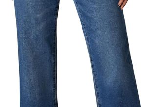 Sidefeel Women's Wide Leg Jeans High Waisted Tummy