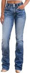 Flamingals Boot Cut Jeans for Women High Waist Tummy