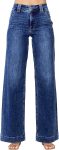 Astylish Women's High Waisted Wide Leg Straight Jeans