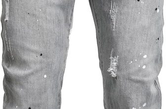 Men Ripped Jeans Fashion Slim Fit Traight Distressed