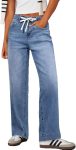 Sidefeel Women's Wide Leg Jeans High Waisted Stretchy