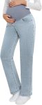 fitglam Women's Maternity Jeans Straight Leg Relaxed