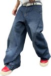 DFGIGT Men's Irregular Sutures Y2k Hip Hop Baggy Jeans