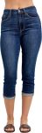 Judy Blue Womens Jeans - High Waisted Capri W/Single