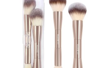 MAANGE Foundation Makeup Brushes, 2Pcs Double Ended
