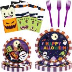 100 Pieces Halloween Theme Birthday Party Decorations