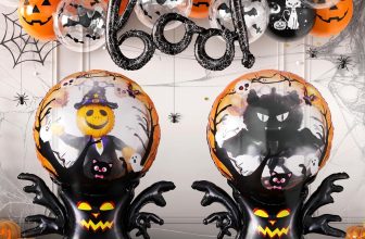 20Pcs Halloween Balloons Kit,Inflatable Giant 47inch 4D