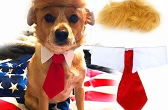 Trump Style Pet Costume Dog Wig, Dog Clothes with