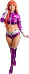 C-ZOFEK Women's Purple Hero Suit Cosplay Costume Crop