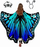 Halloween Butterfly Wings Costume for Womens, Moth