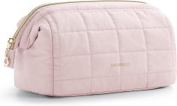 BAGSMART Makeup Bag Travel Toiletry Bag, Puffy Padded