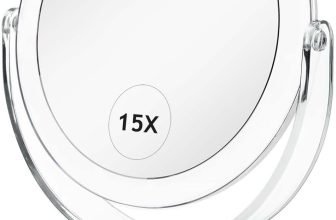 CLSEVXY Vanity Makeup Mirror with Stand, 1X/15X