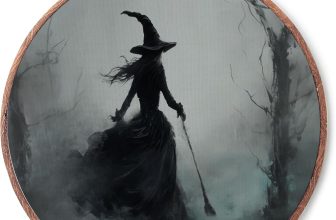 HIWGGSP 10" Witch Dark Vintage Circular Round Wall