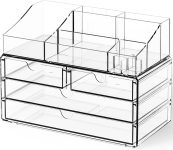 Yieach Acrylic Make up Organizers for Counter,Desk and