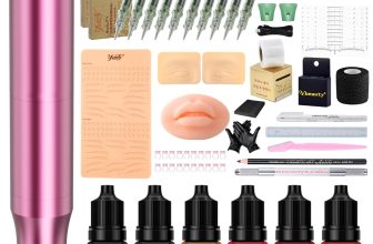 Microblading Tattoo Gun Kit, 1400mAh Cordless Tattoo