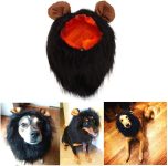 Funny Dog Costume, Lion Mane Wig for Dog Halloween