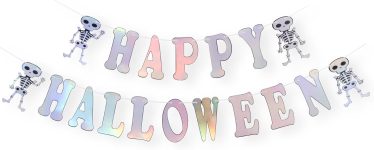 Happy Halloween Banner – Iridescent Happy Halloween