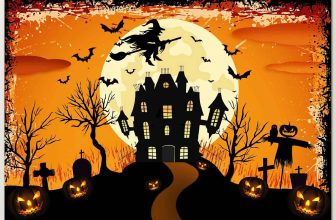 Avezano Halloween Backdrop Horrible Night Graveyard