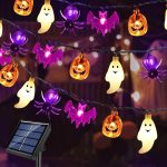 Solar Powered Halloween Lights, 40 LED, 8 Modes,