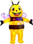 Adult Inflatable Bee Costume Funny Halloween Full Body