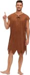 AOBUTE Adult Halloween Costume for Couple Mens Brown
