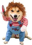 Dog Halloween Costume,Funny Chucky Dog Costume with Pet