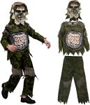 Scary Skeleton Costume with Realistic Zombie Mask,