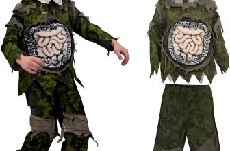 Scary Skeleton Costume with Realistic Zombie Mask,