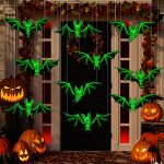 5 Sizes Halloween Hanging Bats Decorations - 10 Pcs