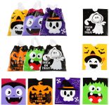CCINEE 48PCS Halloween Goody Bags with Drawstring,Tick