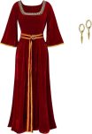 Mother Gothel Costume Womens Renaissance Dress with