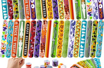 JOYIN 72 PCS Halloween Slap Bracelets for Kids,