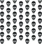 Xinnun Skull Party Decorations Black Skeleton Hanging