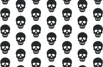 Xinnun Skull Party Decorations Black Skeleton Hanging