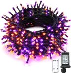 66FT 200 LED String Lights, Purple Halloween Lighting