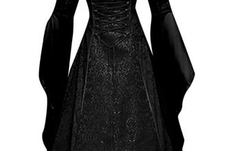 BITSEACOCO Women Deluxe Witch Dress Costume, Vintage