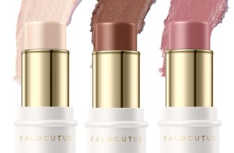 FALOCUTUS 3 Pcs NEUTRAL Contour Stick Set,Cream Blush &
