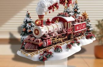 Christmas Train Acrylic Desktop Decoration, Suitable