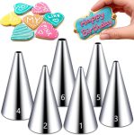 Suuker Round Piping Tips Set, Seamless Stainless Steel