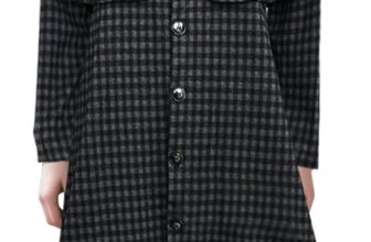 Horror Movie Black Family Costumes Plaid Coat, Women