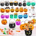 Eforcase 24PCS Halloween Candy Holder Mini Buckets