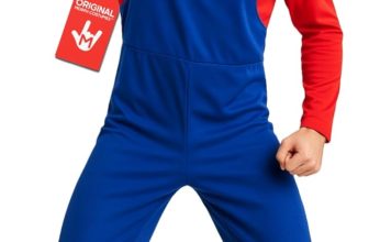 Morph Mens Plumber Costume, Red Plumber Brother Costume