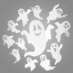 24Pcs Halloween Ghost Stickers - Halloween Decorations,