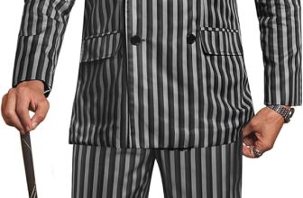 Arvilhill Mens 3 Pcs Dark Gothic Gentleman Costume,