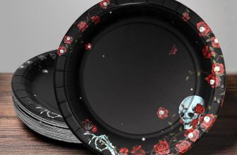 Cheerland Rose Skull Disposable Halloween Party Paper