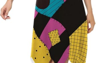 Women's Patchwork Dress 3D Print Long Sleeve Crew Neck