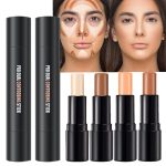 4 Colors Cream Contour Sticks Makeup Kit, Primer Face