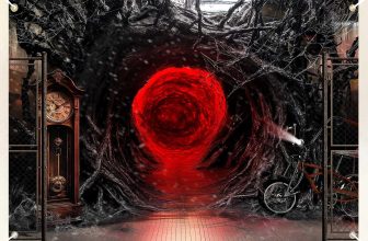 HANYING Horrors Entrancel Birthday Backdrop Underground