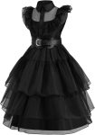 Black Costume Dress for Girls Halloween Costumes Kids