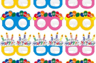 12PCS Happy Birthday Glasses, Birthday Party Paper